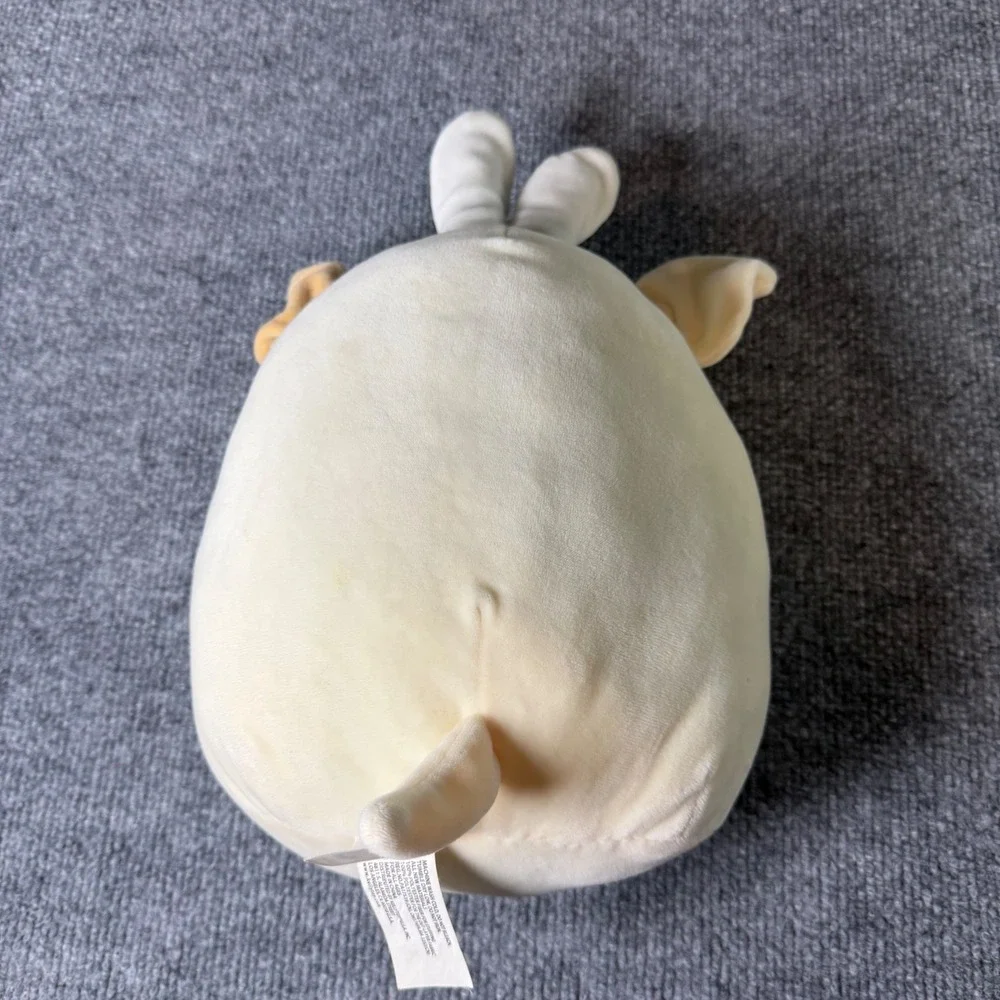 Squishmallows Q042 2019 Beige Brown Dog Plush Toy Blue Bunny Ears Stuffed Animal